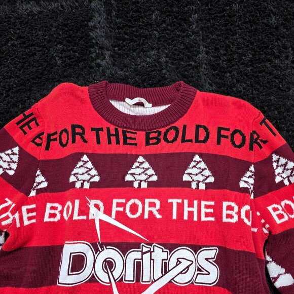 Vintage Doritos Ugly Christmas‎ Sweater Size Large Red “For The Bold” - Picture 2 of 9